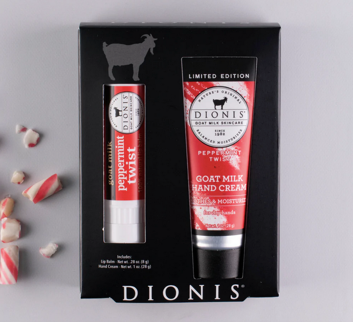 Goats Milk Hand Cream + Lip Balm Set